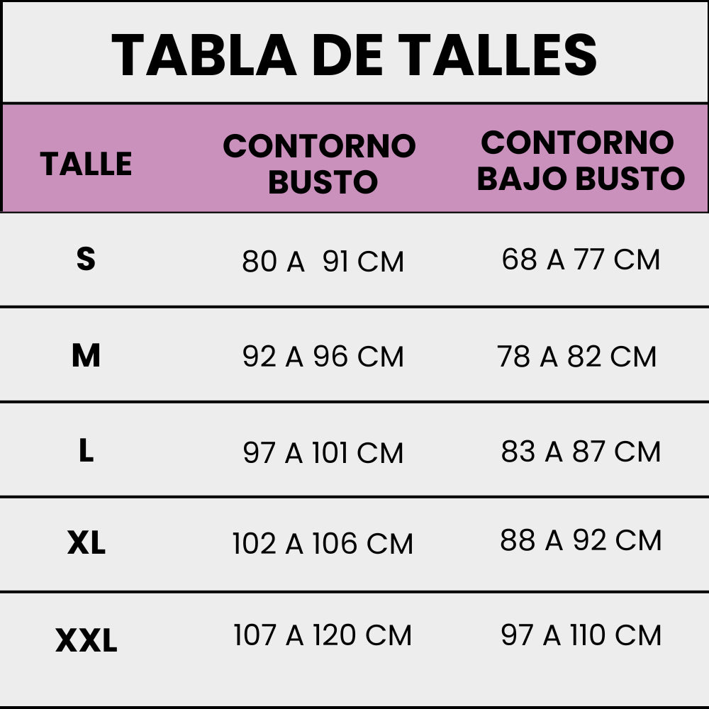 3x1 Corpiño Reafirmante Antiflacidez