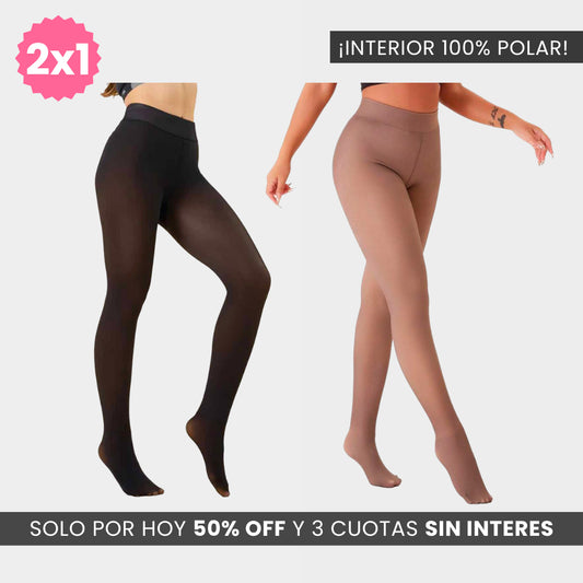 ¡OFERTA! 2x1 Calzas Termicas Efecto Piel