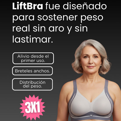 Corpiño Antiflacidez Segunda Piel para Busto Grande